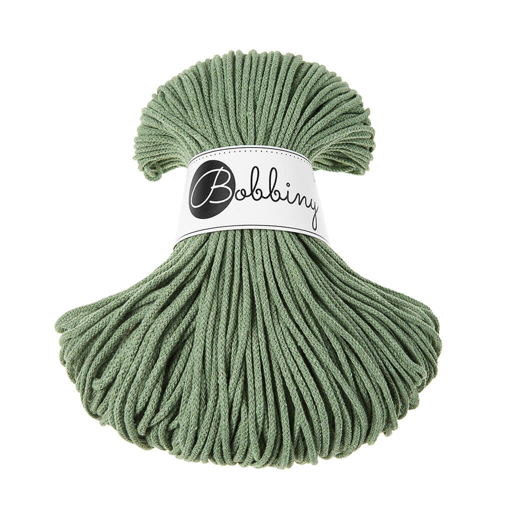 Bobbiny Kordel Junior 3mm x 100 m Eucalyptus Green Lieblingsgarn