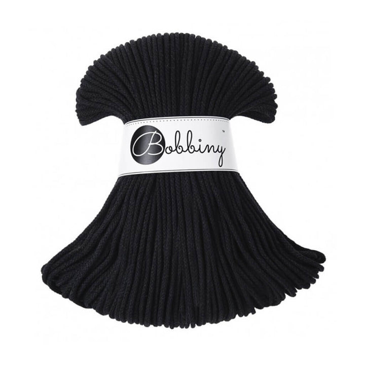 Bobbiny Kordel Junior 3mm x 100 m Black Lieblingsgarn