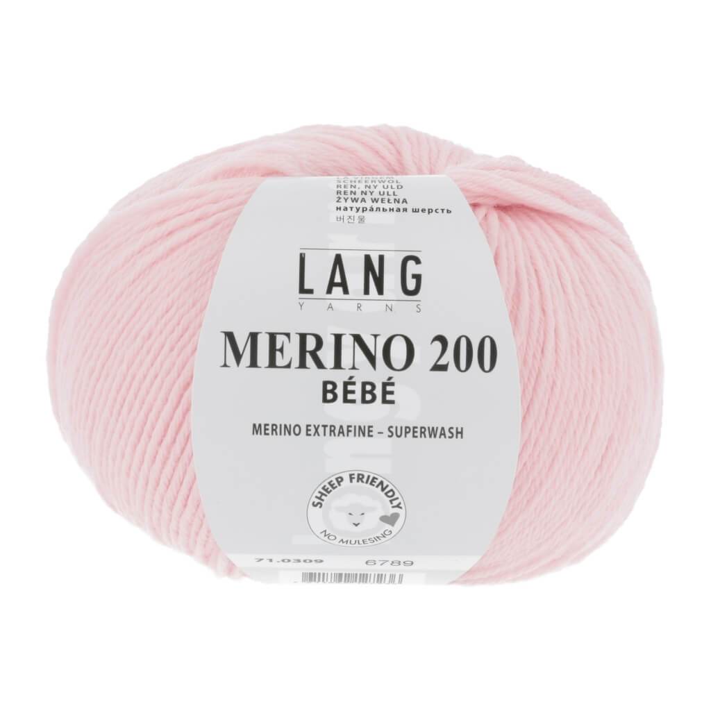 Lang Yarns Merino 200 Bebe - 50g 71.0309 - Rosa bei bei bei bei Lieblingsgarn