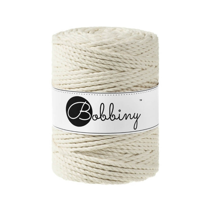Bobbiny Makramee Garn 5 mm x 100 m gedreht Natural Lieblingsgarn