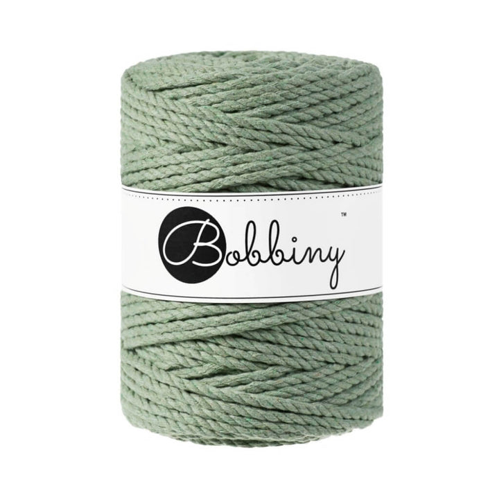 Bobbiny Makramee Garn 5 mm x 100 m gedreht Eucalyptus Green Lieblingsgarn