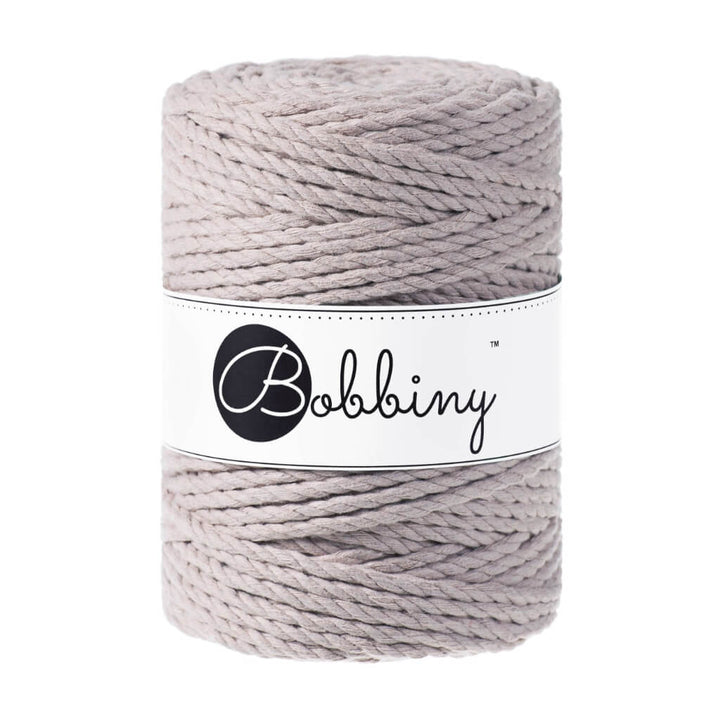 Bobbiny Makramee Garn 5 mm x 100 m gedreht Pearl Lieblingsgarn