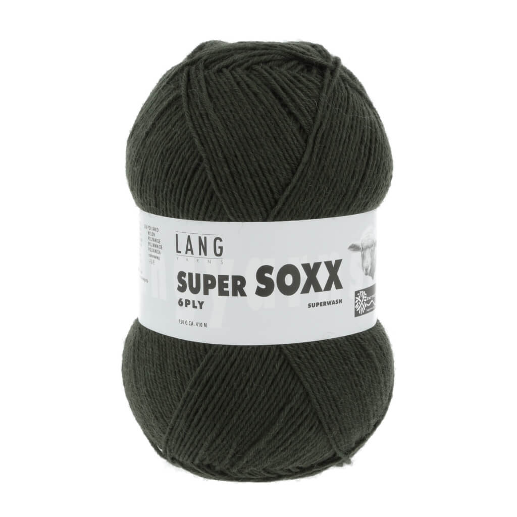 Lang Yarns Super Soxx 6-fach - 150g 907.0018 - Dunkelgrün Lieblingsgarn