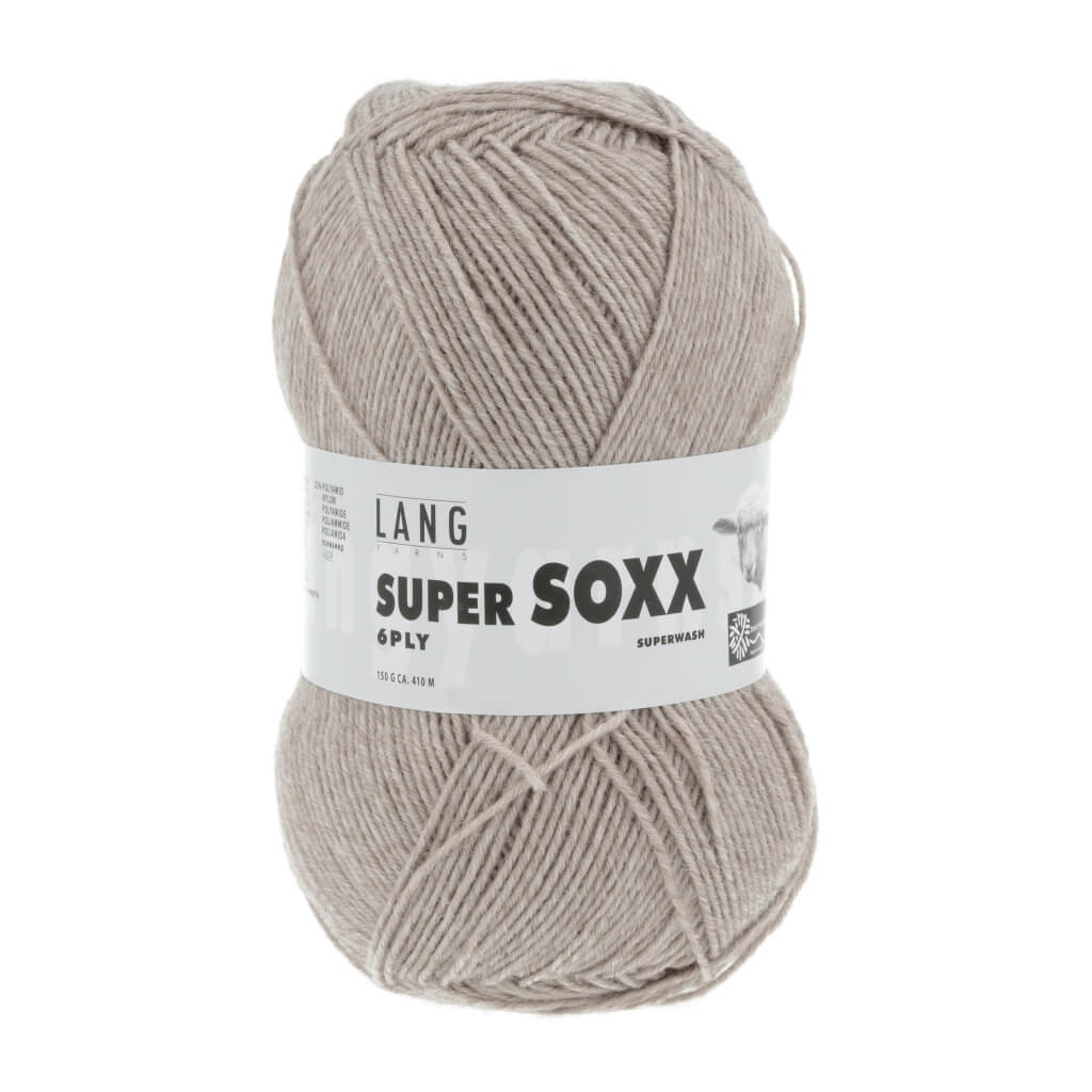 Lang Yarns Super Soxx 6-fach - 150g 907.0022 - Sand Mélange Lieblingsgarn