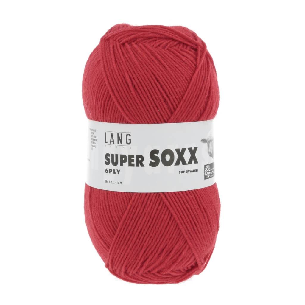 Lang Yarns Super Soxx 6-fach - 150g 907.0060 - Rot Lieblingsgarn