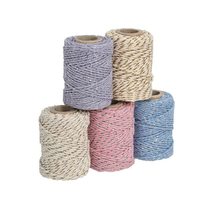 Lieblingsgarn Filani - Metallic Set aus 5 x Makramee Garn 1mm Lieblingsgarn