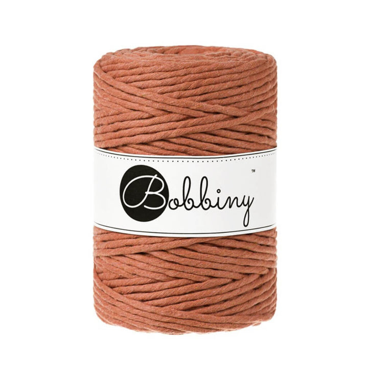 Bobbiny Makramee Garn 5 mm x 100 m Terracotta Lieblingsgarn