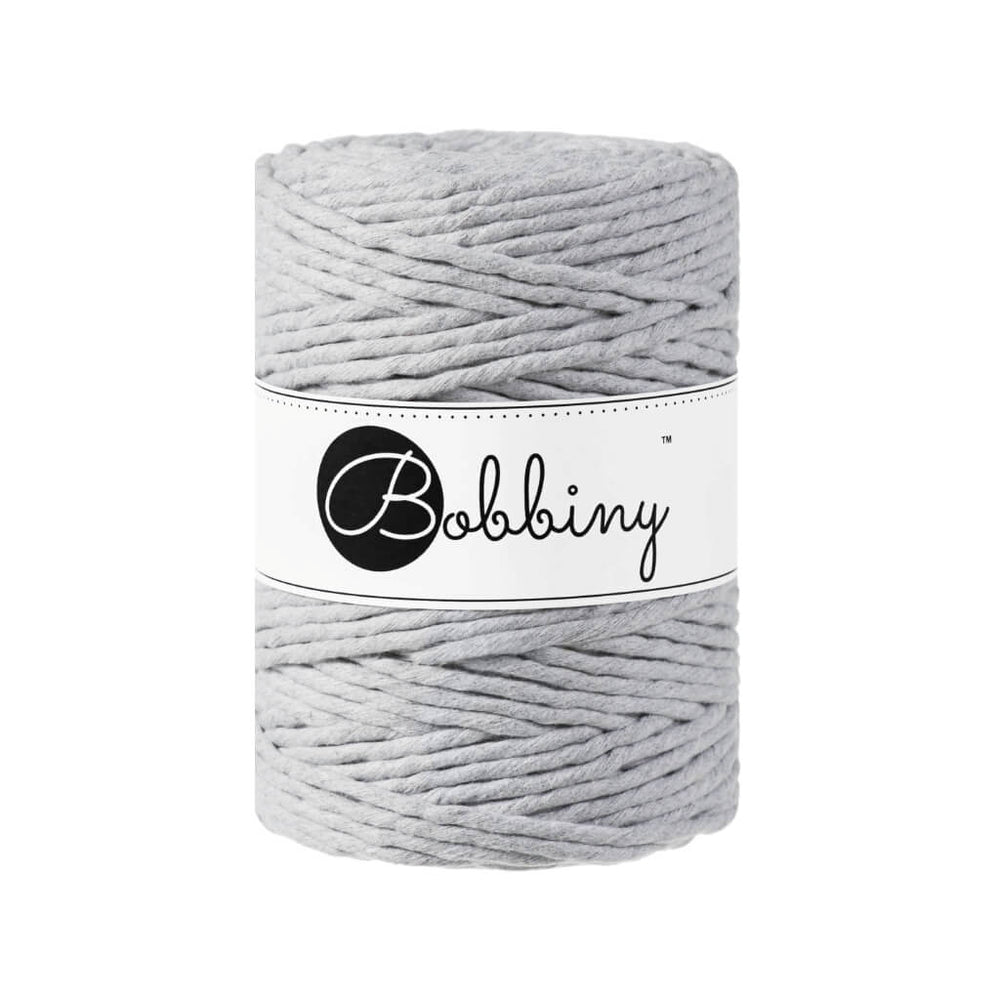 Bobbiny Makramee Garn 5 mm x 100 m Light Grey bei bei bei bei Lieblingsgarn