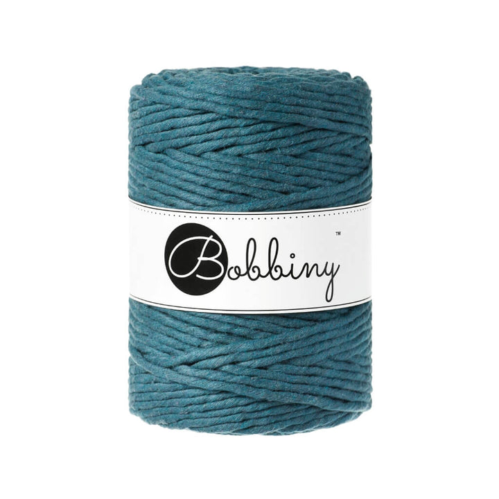 Bobbiny Makramee Garn 5 mm x 100 m Peacock Blue Lieblingsgarn