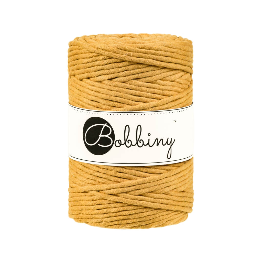 Bobbiny Makramee Garn 5 mm x 100 m Mustard Lieblingsgarn