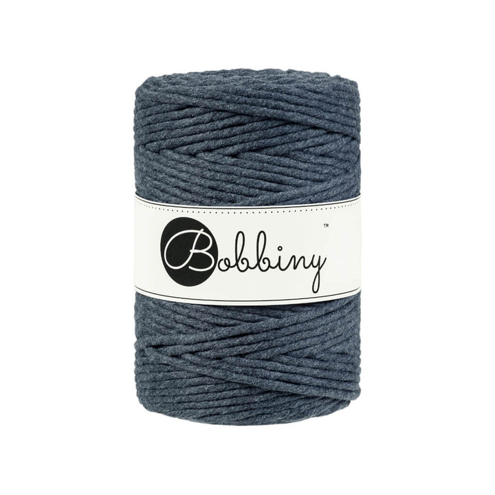 Bobbiny Makramee Garn 5 mm x 100 m Charcoal Lieblingsgarn
