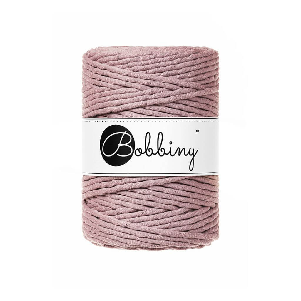 Bobbiny Makramee Garn 5 mm x 100 m Mauve Lieblingsgarn