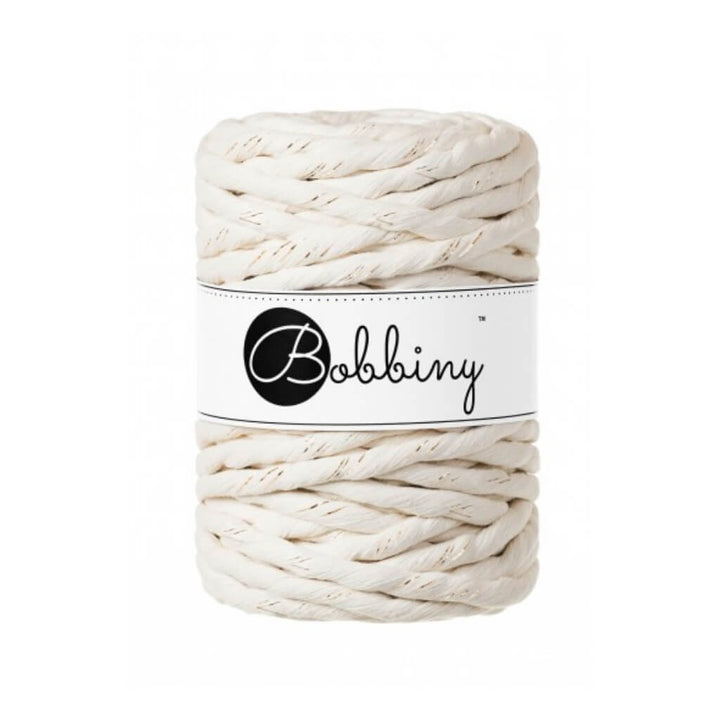 Bobbiny Makramee Garn 9mm x 30 m Golden Natural bei bei bei bei Lieblingsgarn