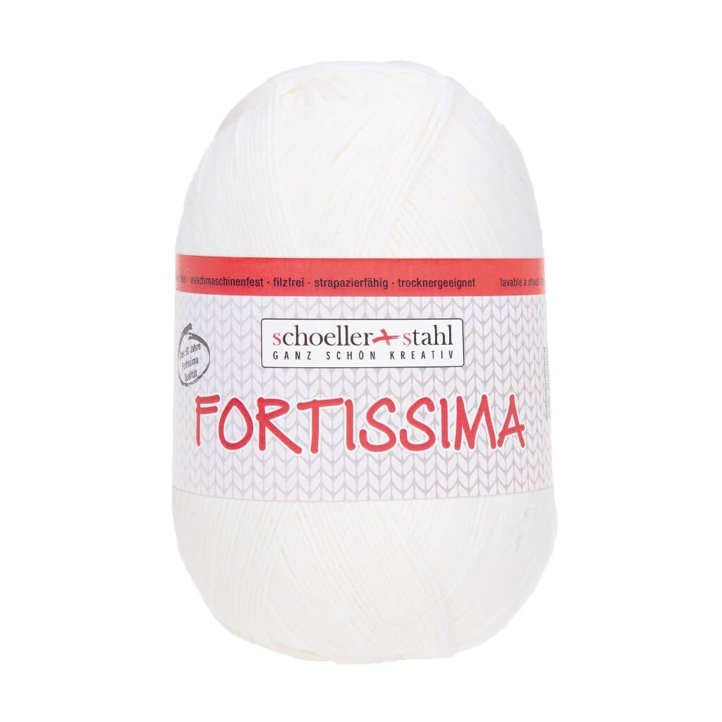 Schoeller + Stahl Fortissima Socka 100 - Sockenwolle 2024 - Weiß Lieblingsgarn