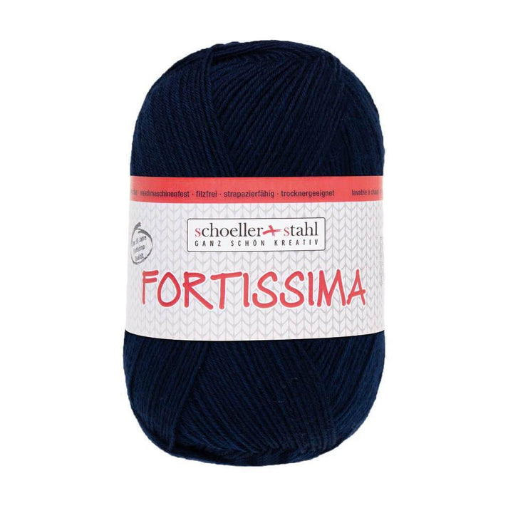 Schoeller + Stahl Fortissima Socka 100 - Sockenwolle 2004 - Nachtblau Lieblingsgarn