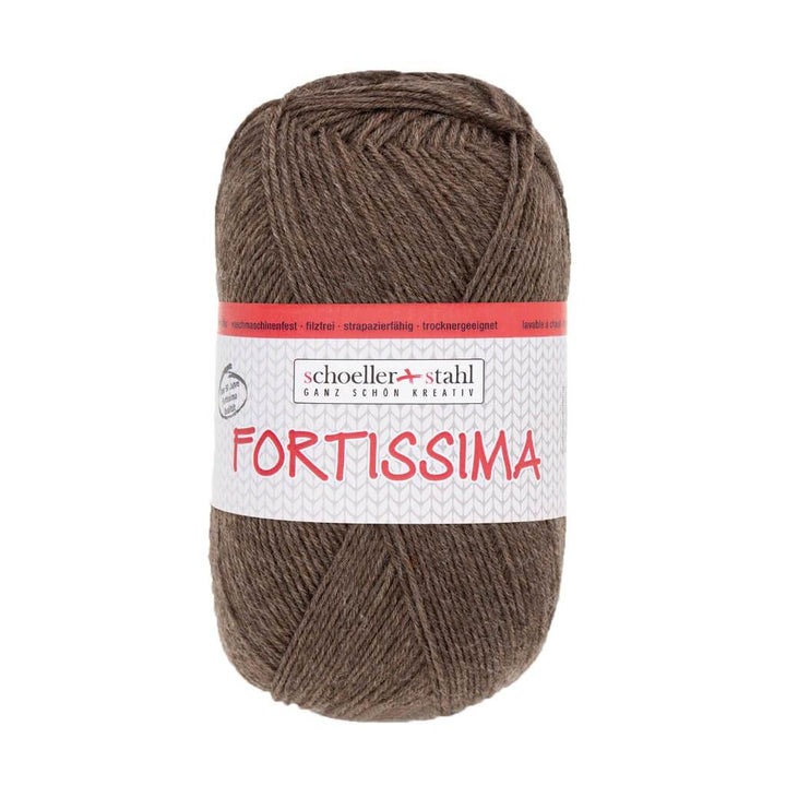 Schoeller + Stahl Fortissima Socka 100 - Sockenwolle 2071 - Braun Meliert Lieblingsgarn