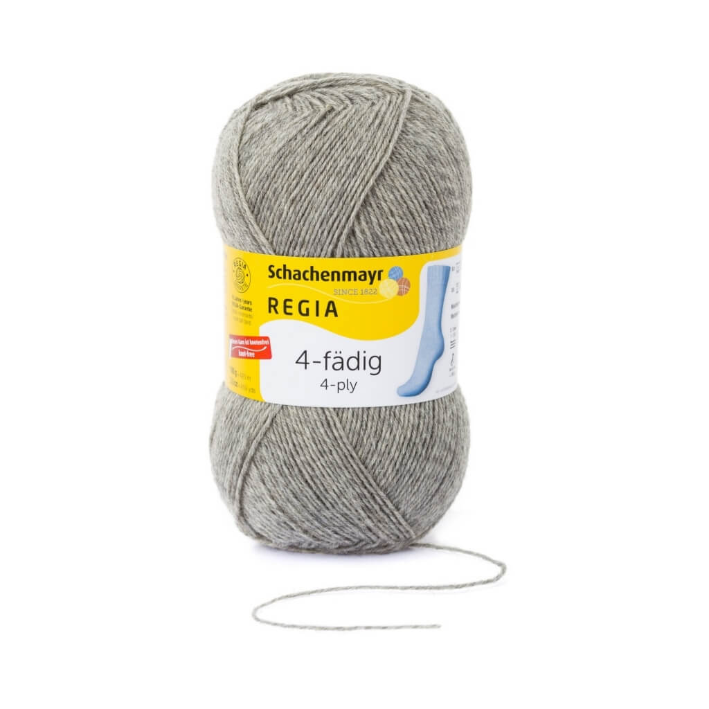 Schachenmayr Regia 4-fädig Uni 100 Gramm 33 - Flanell meliert Lieblingsgarn