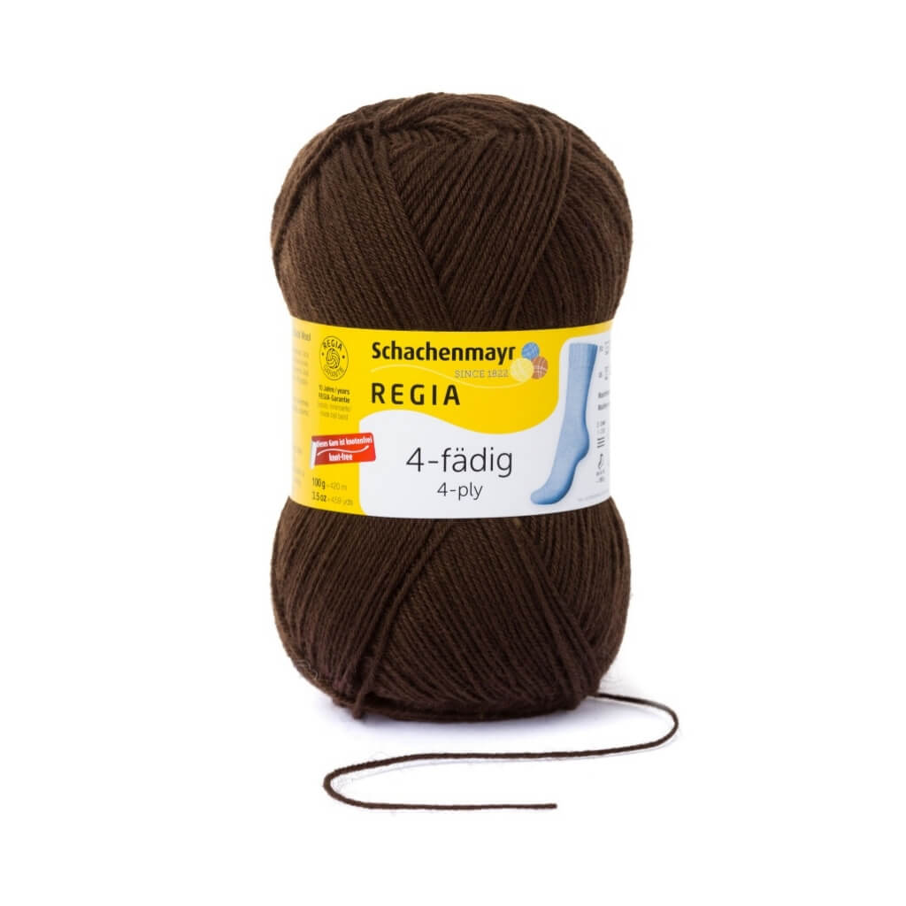 Schachenmayr Regia 4-fädig Uni 100 Gramm 2905 - Mocca Lieblingsgarn