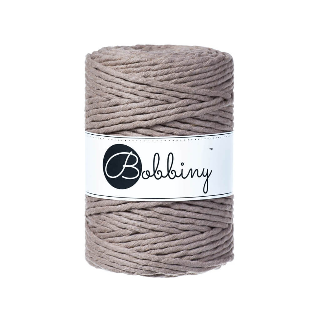 Bobbiny Makramee Garn 5 mm x 100 m Coffee Lieblingsgarn