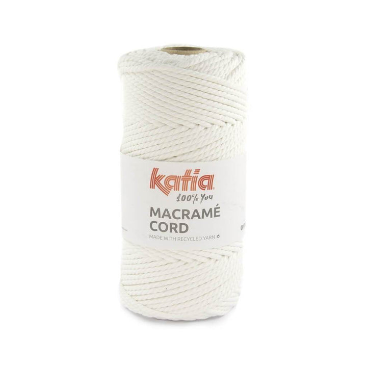 Katia Macramé Cord 5 mm Blanco Optico Lieblingsgarn