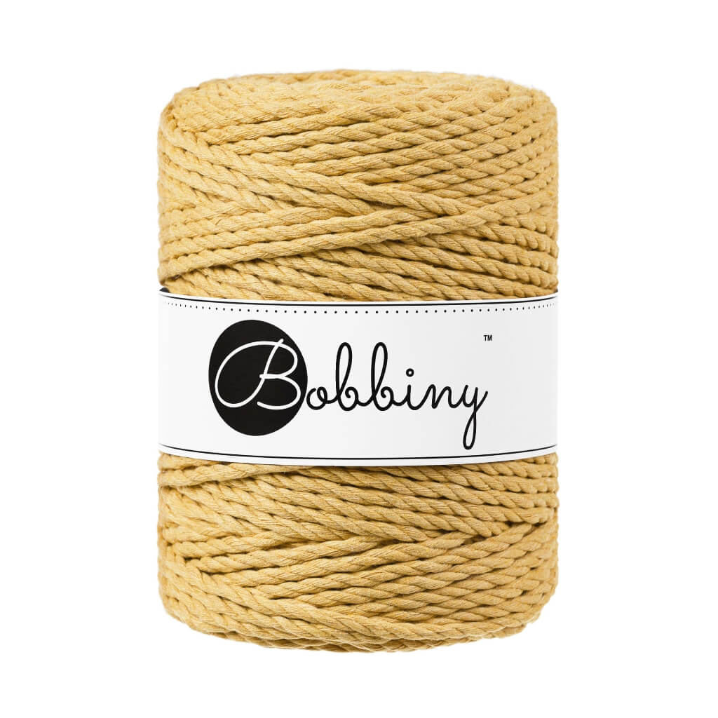 Bobbiny Makramee Garn 5 mm x 100 m gedreht Honey Lieblingsgarn