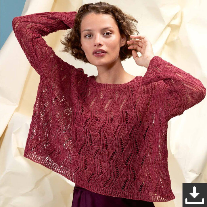 Crealino Pullover - Lang Yarns Modell 276-63 (PDF) Lieblingsgarn