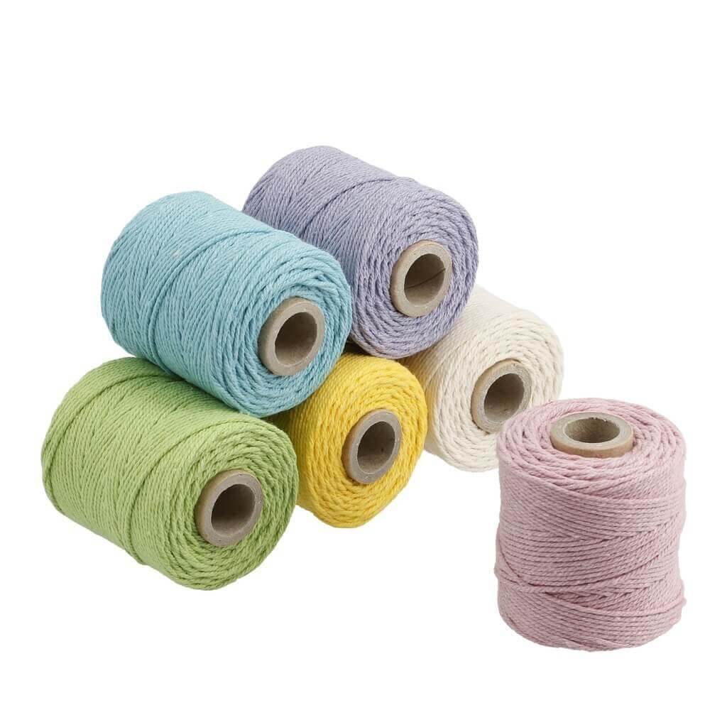 Lieblingsgarn - Pastell Set aus 6 x Premium-Garn 1 mm Lieblingsgarn