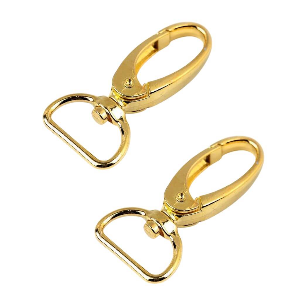 Set aus 2 Metall Karabiner Gold bei bei bei bei bei Lieblingsgarn