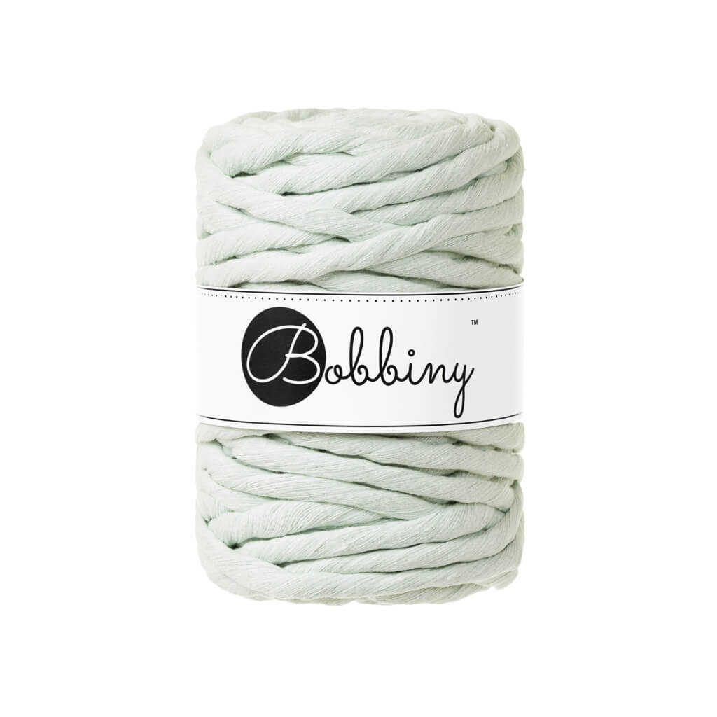 Bobbiny Makramee Garn 9mm x 30 m Milky Green bei bei bei bei Lieblingsgarn