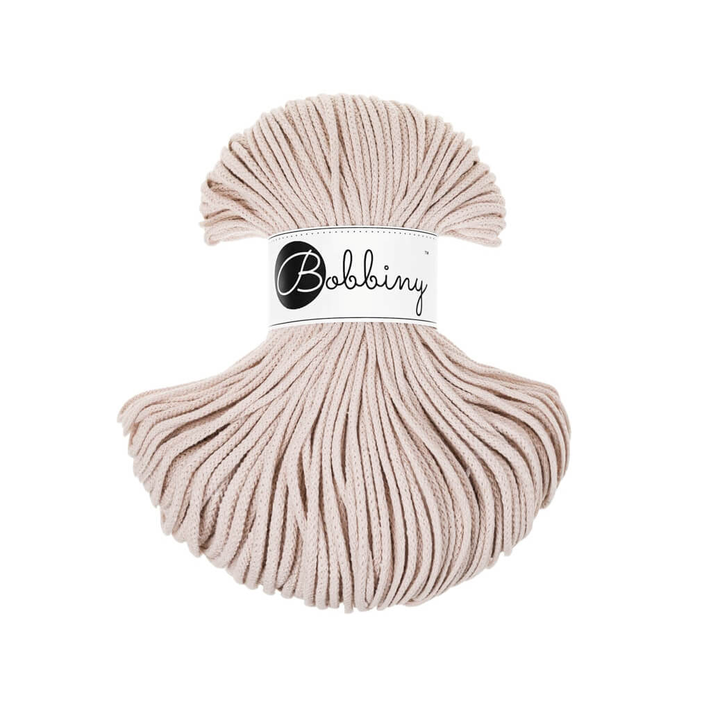 Bobbiny Kordel Junior 3mm x 100 m Nude Lieblingsgarn