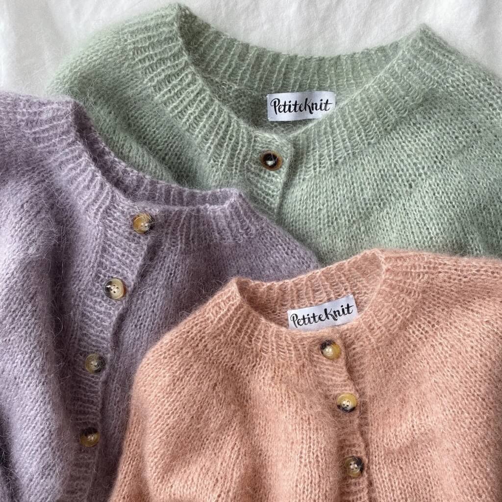 PetiteKnit Novice Cardigan Mohair Edition Lieblingsgarn
