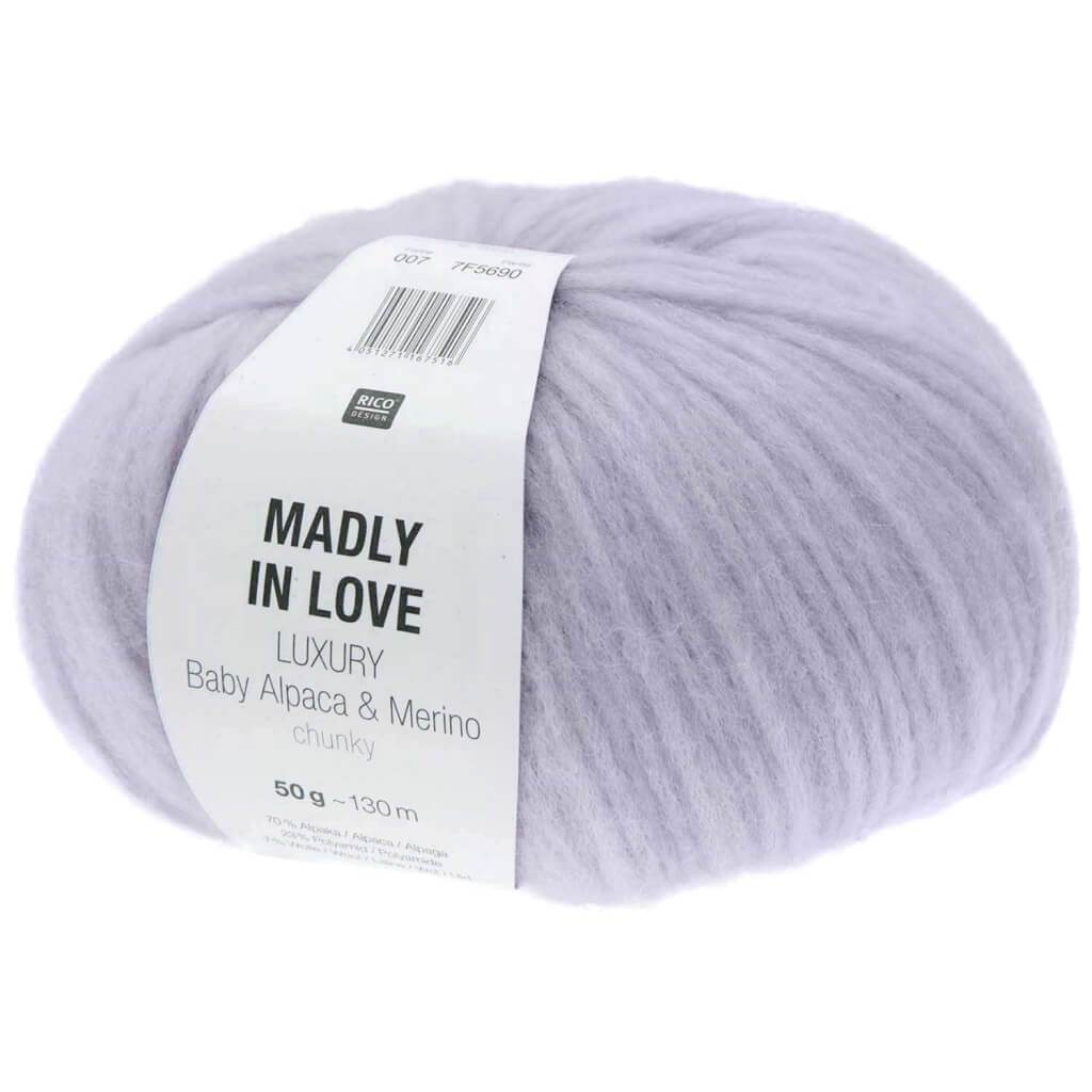 Rico Design Luxury Baby Alpaca &amp; Merino Chunky - Madly in love 007 - Flieder bei bei bei bei Lieblingsgarn