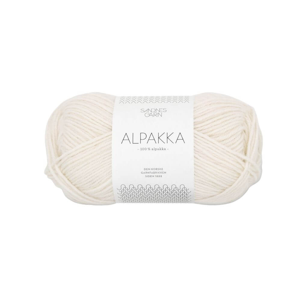 Sandnes Garn Alpakka 50g 1001 - Optisk Hvit bei bei bei bei Lieblingsgarn
