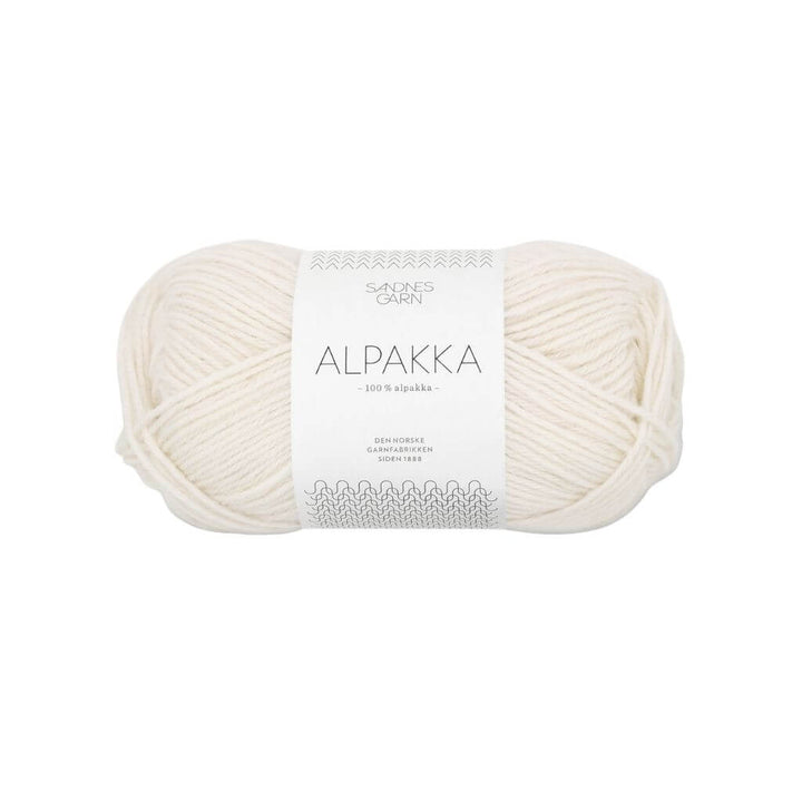 Sandnes Garn Alpakka 50g 1001 - Optisk Hvit bei bei bei bei Lieblingsgarn