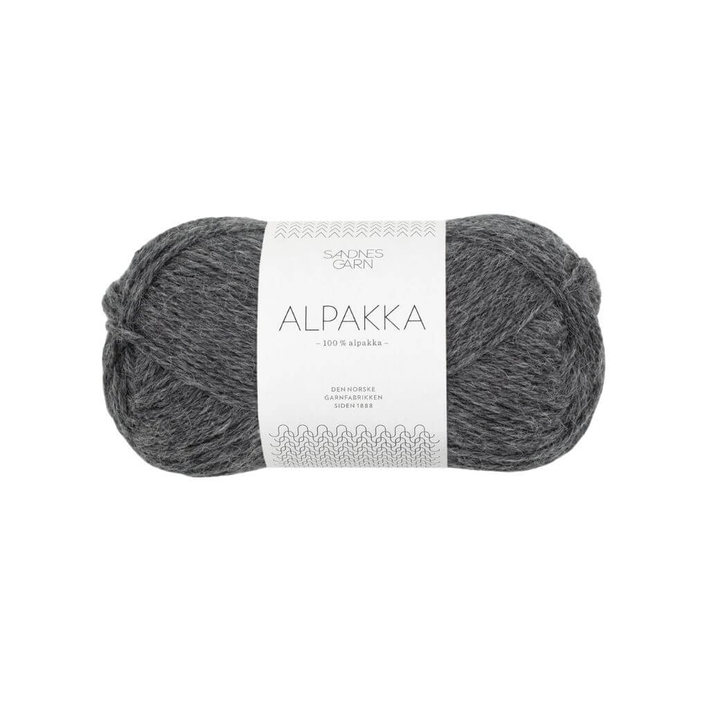 Sandnes Garn Alpakka 50g 1053 - Mørk Gråmelert bei bei bei bei Lieblingsgarn