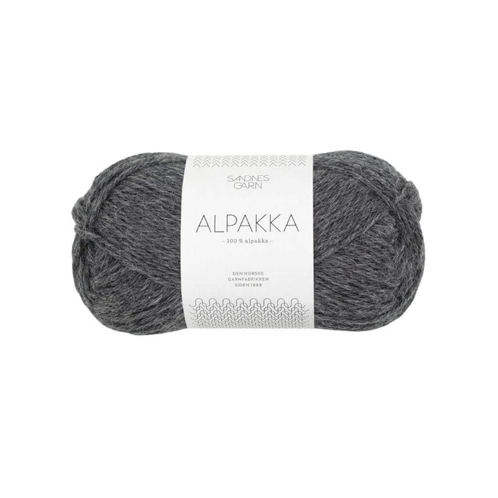 Sandnes Garn Alpakka 50g 1053 - Mørk Gråmelert bei bei bei bei Lieblingsgarn