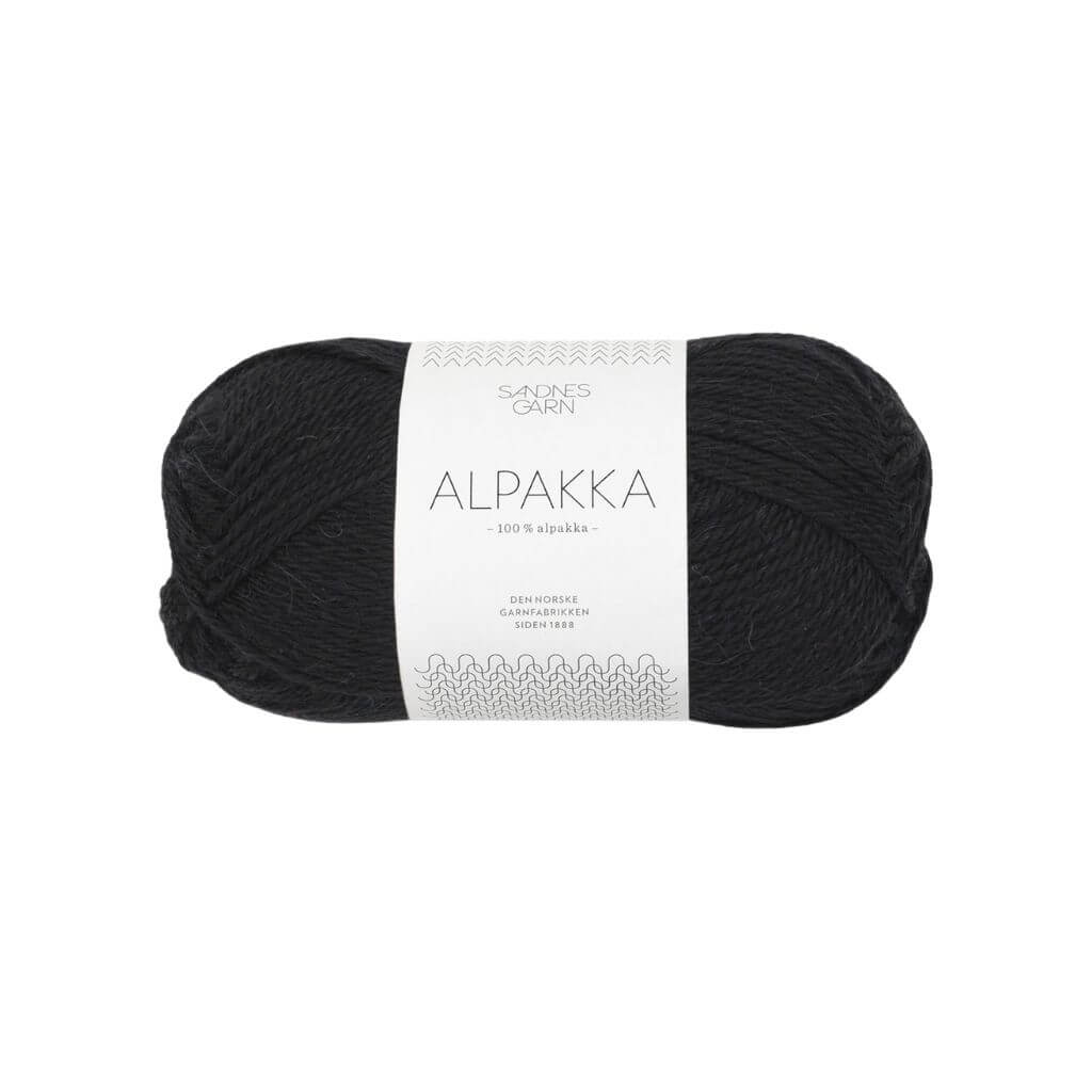 Sandnes Garn Alpakka 50g 1099 - Sort bei bei bei bei Lieblingsgarn