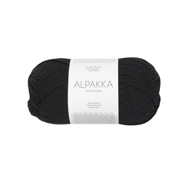 Sandnes Garn Alpakka 50g 1099 - Sort bei bei bei bei Lieblingsgarn