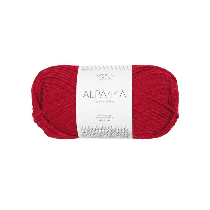 Sandnes Garn Alpakka 50g 4219 - Rød bei bei bei bei Lieblingsgarn