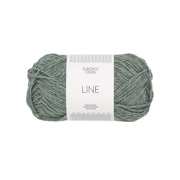 Sandnes Garn Line - 50g 8561 - Støvet Grønn Lieblingsgarn