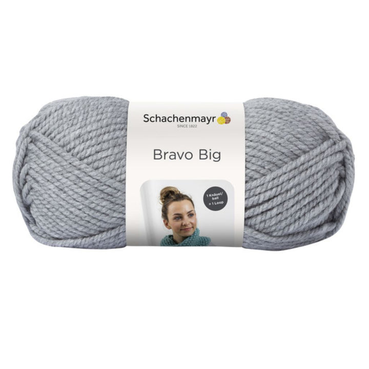 Schachenmayr Bravo Big 200g 190 - Hellgrau Meliert Lieblingsgarn