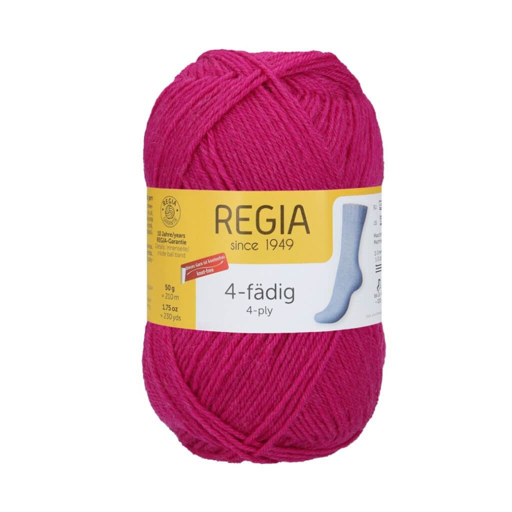 Schachenmayr Regia 4-fädig Uni 100 Gramm 1051 - Fuchsia Lieblingsgarn