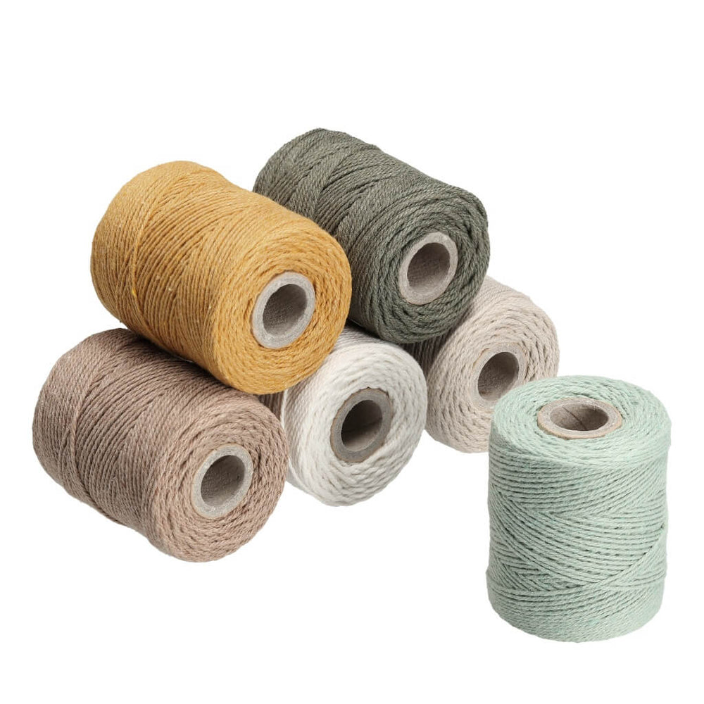 Filani Lieblingsgarn - Natur Set aus 6 x Premium Garn 1 mm Lieblingsgarn