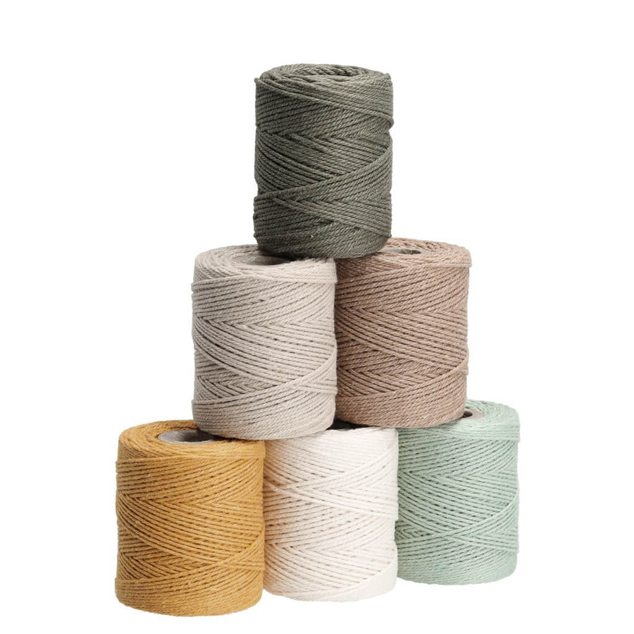 Filani Lieblingsgarn - Natur Set aus 6 x Premium Garn 1 mm Lieblingsgarn
