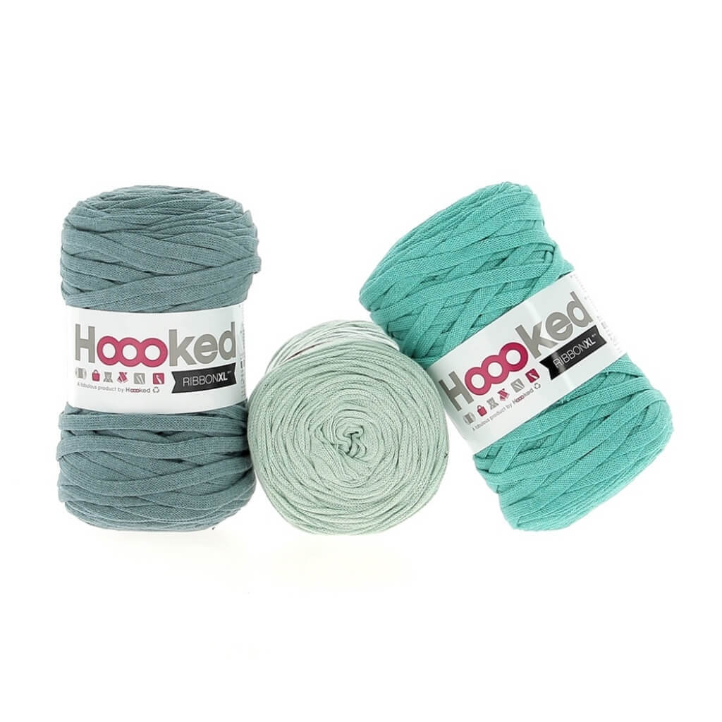 Hoooked Set aus 3 Rollen RibbonXL Catchy Spring bei bei bei bei Lieblingsgarn